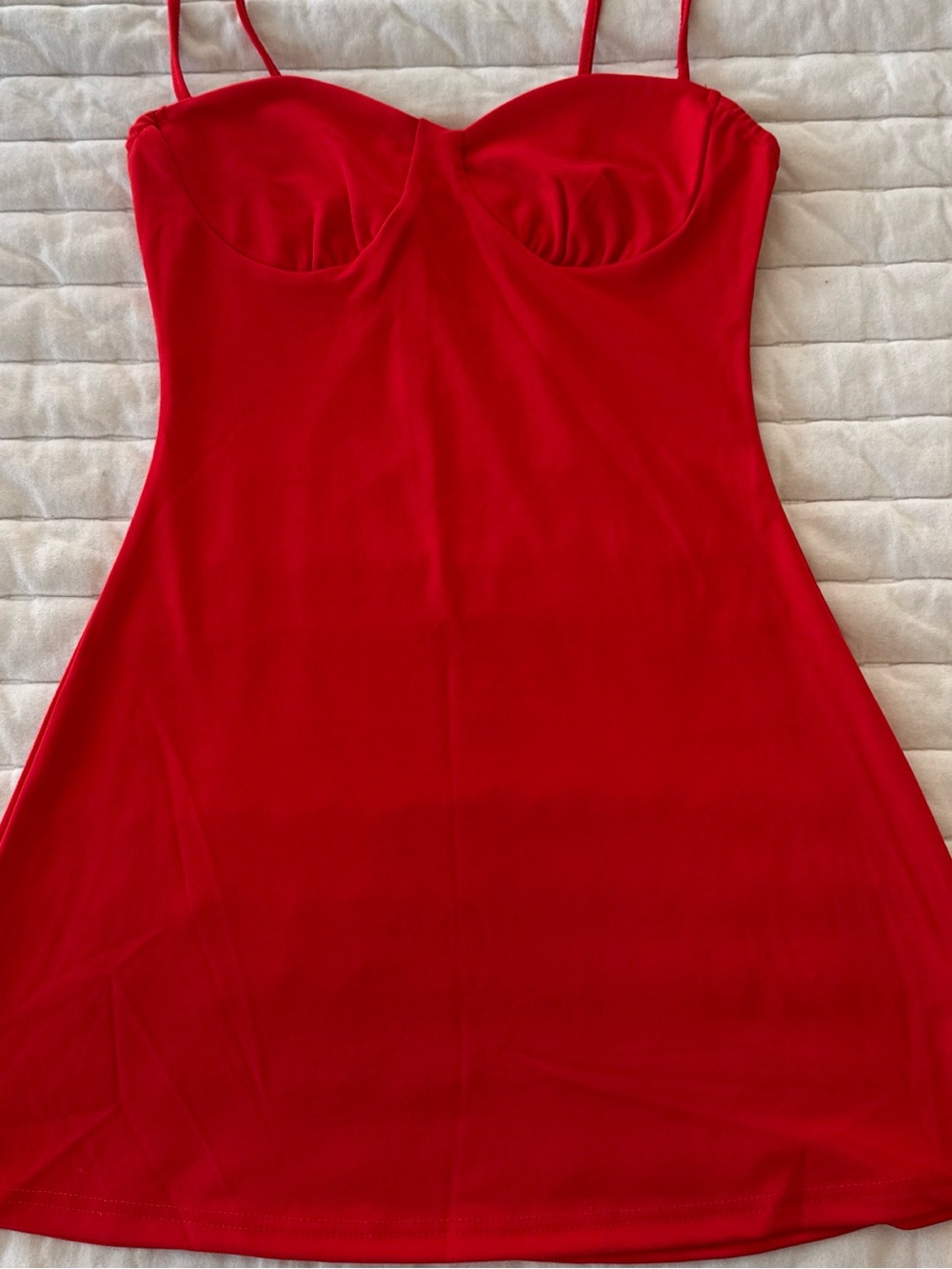 NWOT Red Spaghetti Strap Dress never worn